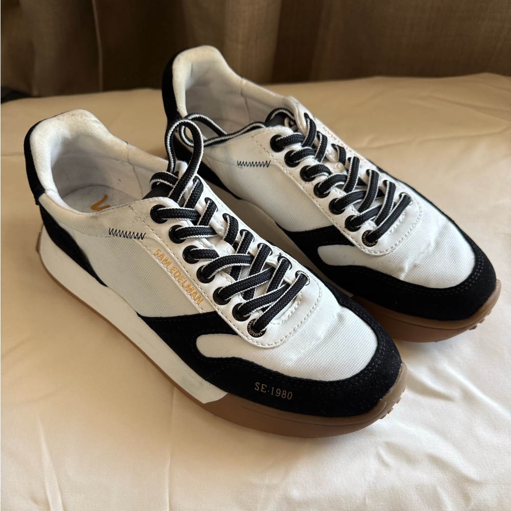 Sam Edelman Black and White Women's Sneakers